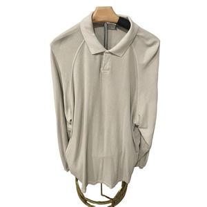 Vintage Columbia Outdoor Long Sleeve Shirt W/‎ Button Cream Colored XXL #105